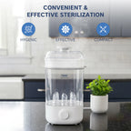 2-in-1 Baby Bottle Steam Sterilizer – Compact & Travel-Friendly