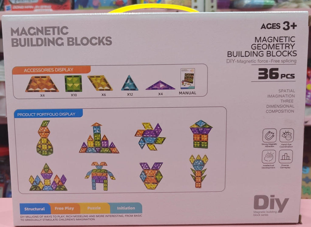 Joy World Animal – Jigsaw puzzle- Magna tiles block- 36 pcs