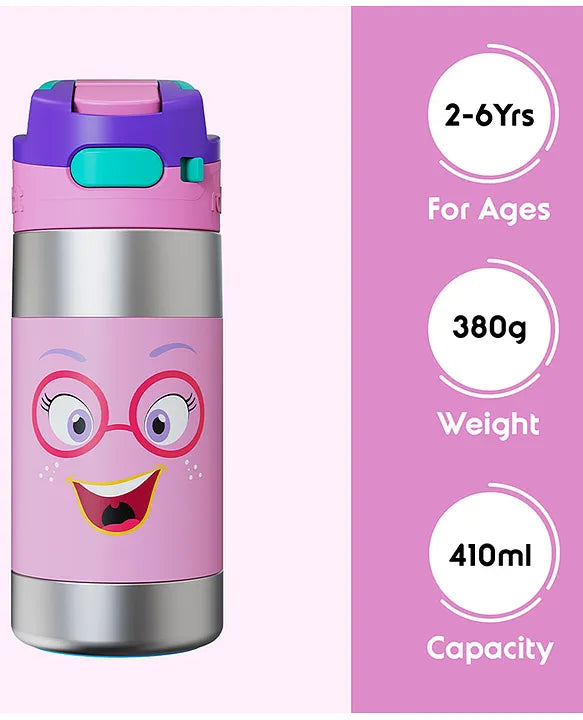 Rabitat Clean Lock Insulated Stainless Steel Sipper Water Bottle Sizzle - 410 ml