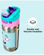 Rabitat Clean Lock Insulated Stainless Steel Sipper Water Bottle Sizzle - 410 ml