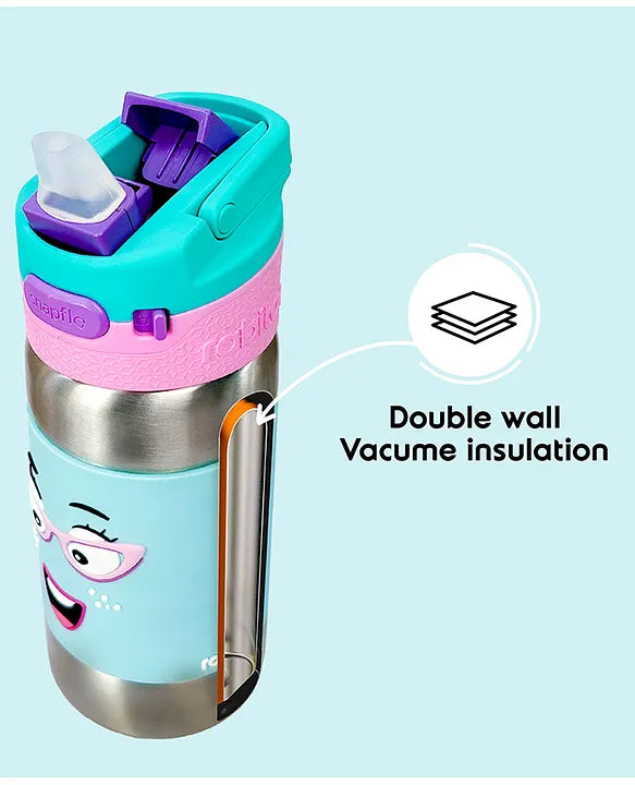 Rabitat Clean Lock Insulated Stainless Steel Sipper Water Bottle Sizzle - 410 ml