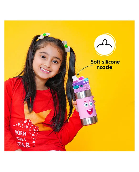 Rabitat Clean Lock Insulated Stainless Steel Sipper Water Bottle Sizzle - 410 ml