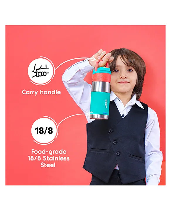 Rabitat Clean Lock Insulated Stainless Steel Sipper Water Bottle Sizzle - 410 ml