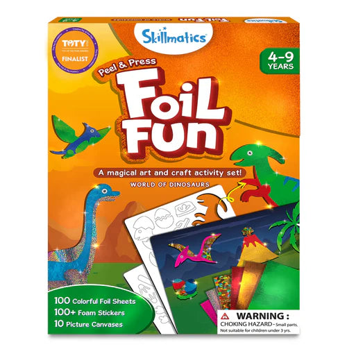 Foil Fun: World Of Dinosaurs | No Mess Art Kit (ages 4-9)
