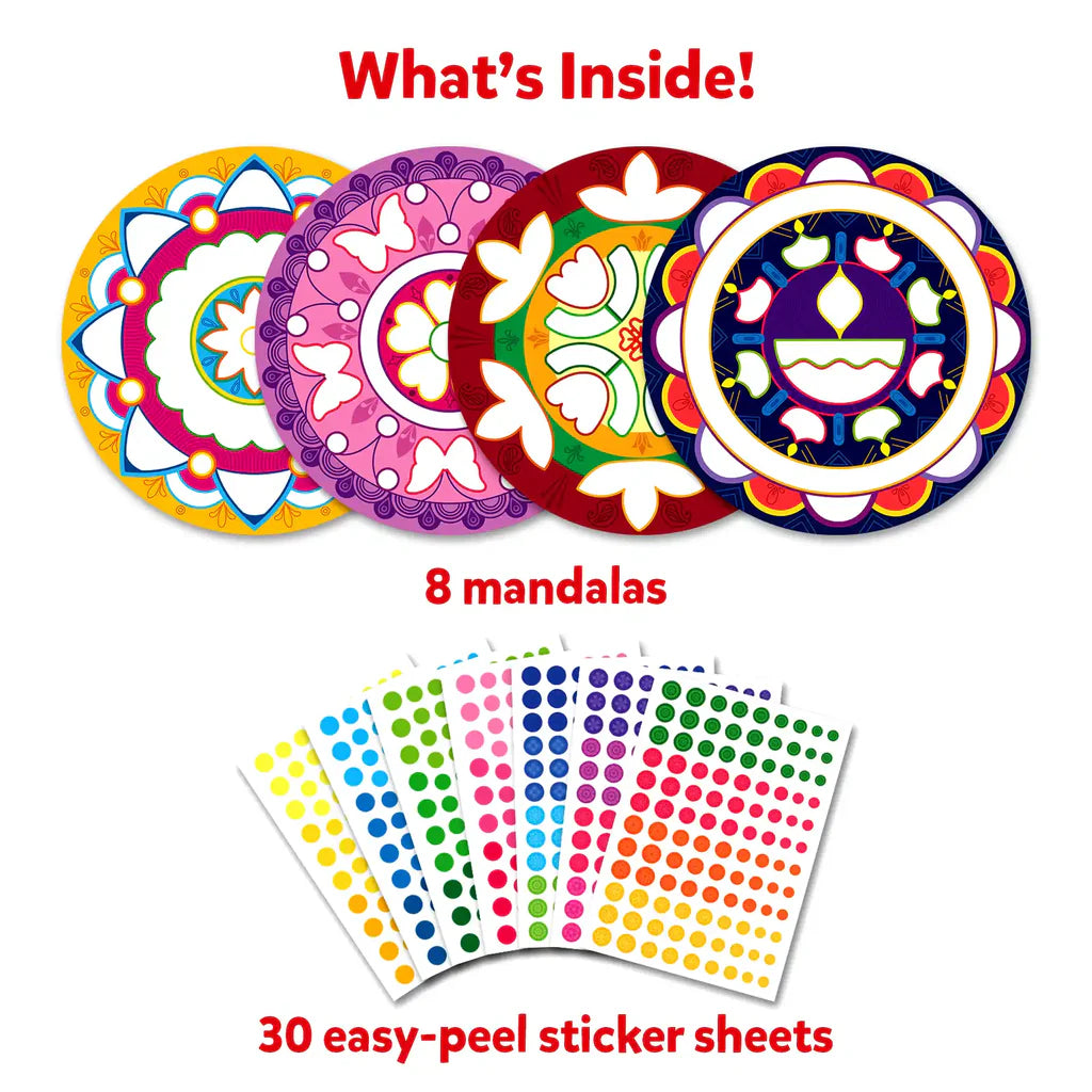 Dot it! - Mandala Art | No Mess Sticker Art (ages 3-7)