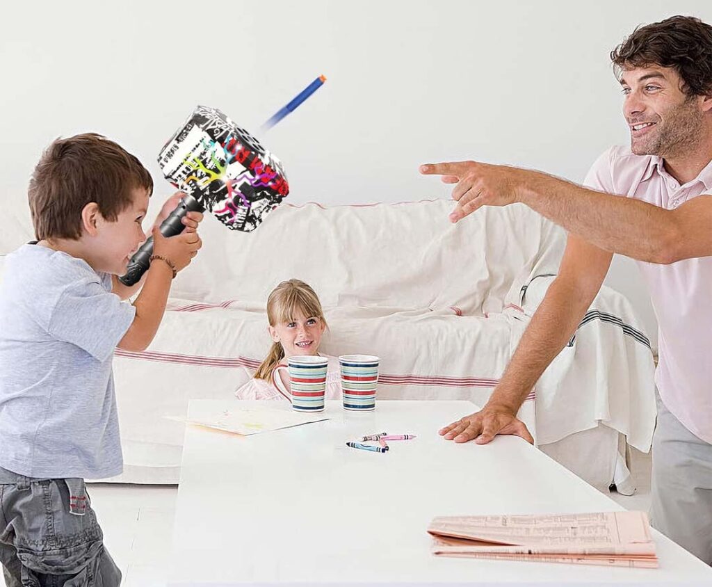 Thor Hammer Dart Blasting Gun with Light