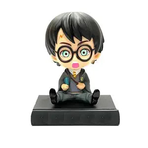 Harry Potter Limited Edition Bobblehead with Mobile Holder for Car Dashboard, Office Desk &amp; Study Table, Rubber