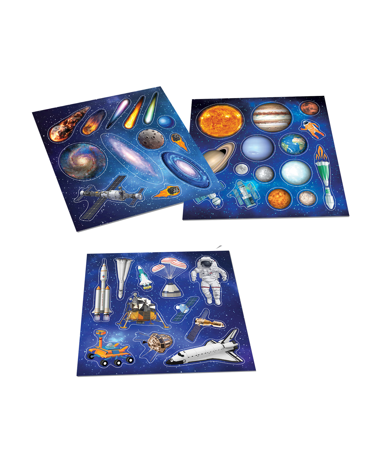 Hello Friend Books 3D Model Activity Set: Space Adventure- Create Your Own Space Model with Stickers and Colouring Sheets