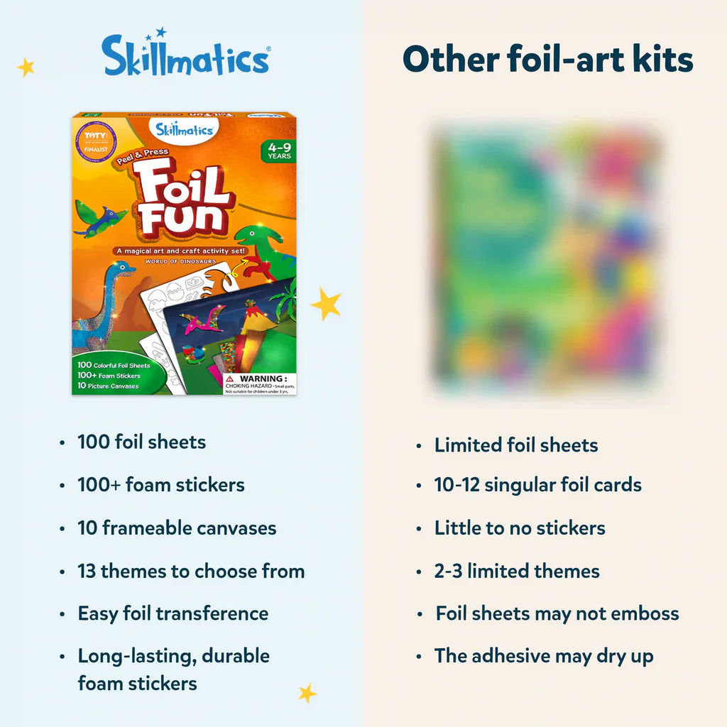 Foil Fun: World Of Dinosaurs | No Mess Art Kit (ages 4-9)