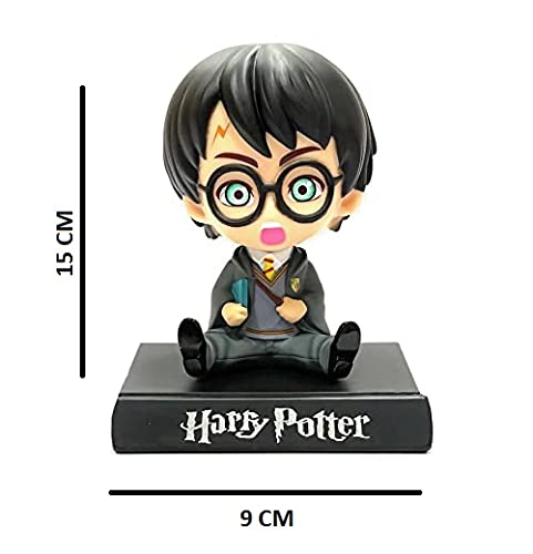 Harry Potter Limited Edition Bobblehead with Mobile Holder for Car Dashboard, Office Desk &amp; Study Table, Rubber