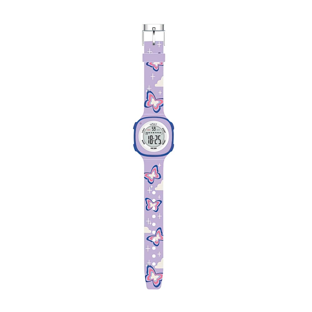 SPIKY Digital Sports Watch for Kids | Multifunctional, Luminous Display, Alarm | Water Resistant & Printed Silicone Strap | Best Birthday Gift Wrist Watches for Girls & Boys | Age 2-14 yrs