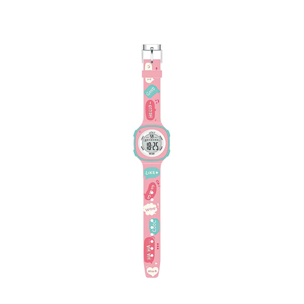 SPIKY Digital Sports Watch for Kids | Multifunctional, Luminous Display, Alarm | Water Resistant & Printed Silicone Strap | Best Birthday Gift Wrist Watches for Girls & Boys | Age 2-14 yrs
