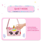 Little Winkling Elf Deer Purse | Interactive Sling Bag for Girls with Blinking Eyes &amp; Music, Kids' Crossbody Bag (Colour - Teal)