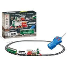 Remote Control Train Set with 345 CM Tracks (14 Pcs) | Battery Operated Classic Toy Train with Light & Sound | Electric RC Engine Train Set for Kids Boys Girls Gift No Smoke