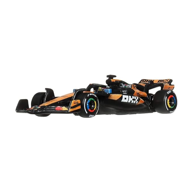 Hot Wheels Premium Race Team MCLAREN - Driver 1 Die-Cast Formula 1® Collectible Toy Race Car with Real Riders Tires & Metal/Metal Body & Chassis