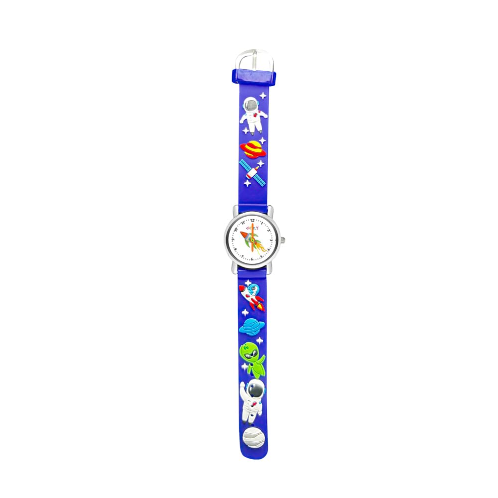 SPIKY Analog Watch for Kids | Unicorn Designer Printed Strap | Water Resistant | Stylish Unisex Best Birthday Gift | Analogue Wrist Watches for Girls & Boys | Age 2-14 yrs