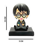 Harry Potter Limited Edition Bobblehead with Mobile Holder for Car Dashboard, Office Desk &amp; Study Table, Rubber