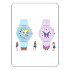 SPIKY Analog Watch for Kids | 3D Cartoon | 7 Multicolor LED Luminous Lights with Silicone Strap | Unisex Best Birthday Gift | Analogue Wrist Watches for Boys & Girls | Age 3-10 yrs