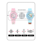 SPIKY Analog Watch for Kids | 3D Cartoon | 7 Multicolor LED Luminous Lights with Silicone Strap | Unisex Best Birthday Gift | Analogue Wrist Watches for Boys & Girls | Age 3-10 yrs