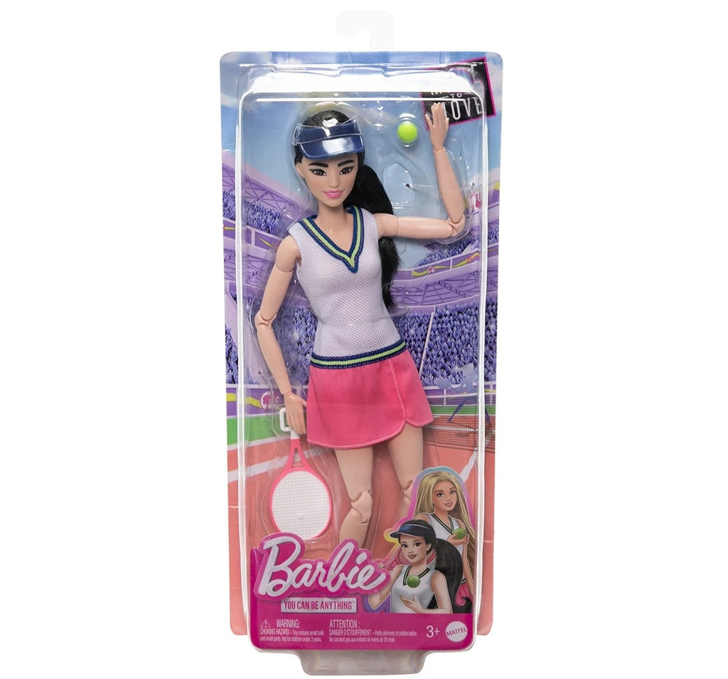 Barbie Doll Accessories Career Tennis Player Doll with Racket and Ba