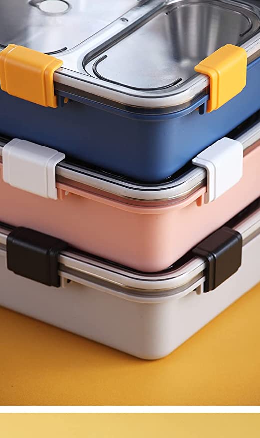 Bento 4 Compartment Insulated Lunch Box Stainless Steel Tiffin Box (Jumbo Size) ( 850ml )