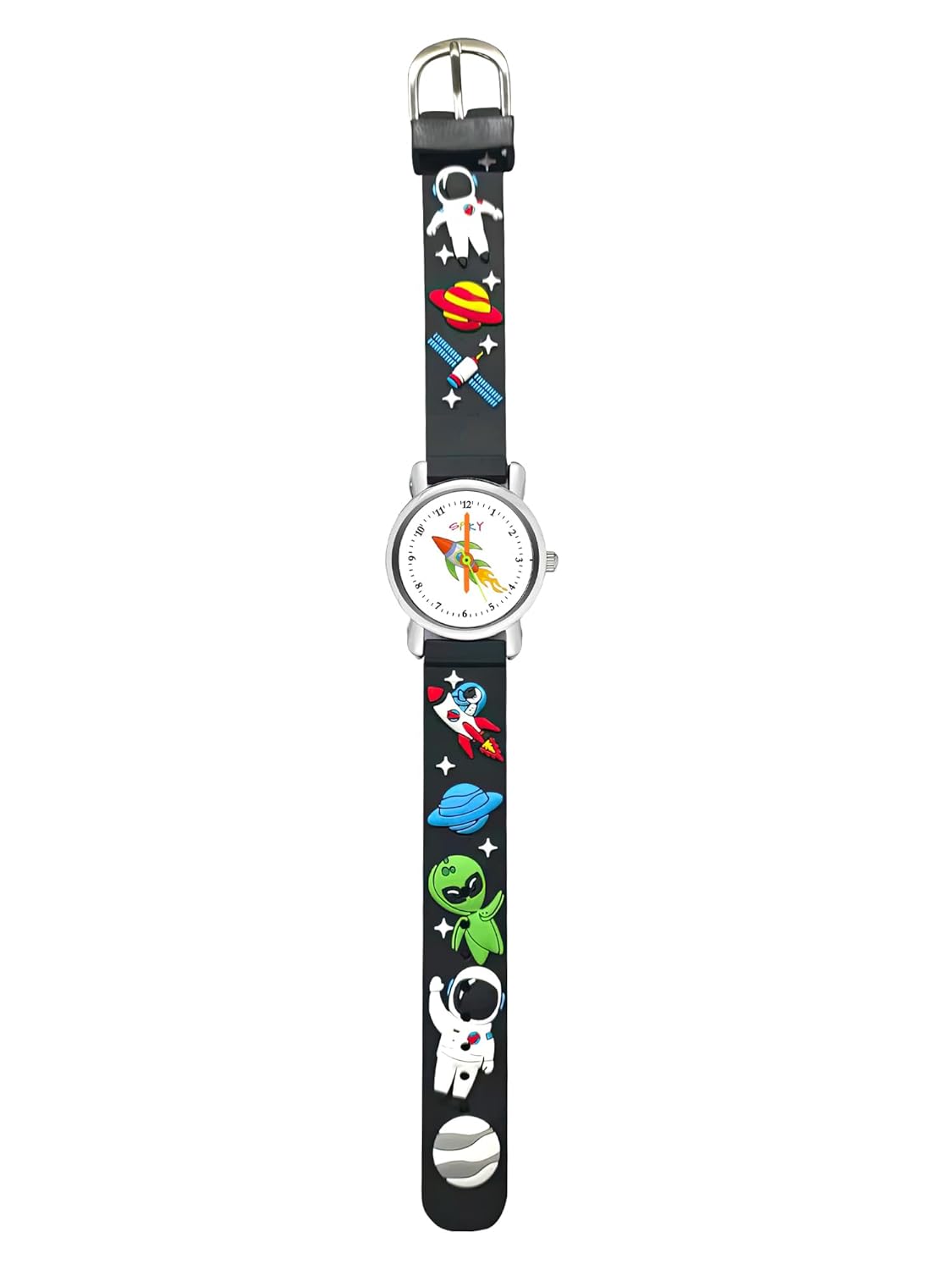 SPIKY Analog Watch for Kids | Unicorn Designer Printed Strap | Water Resistant | Stylish Unisex Best Birthday Gift | Analogue Wrist Watches for Girls & Boys | Age 2-14 yrs