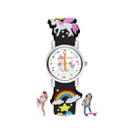 SPIKY Analog Watch for Kids | Unicorn Designer Printed Strap | Water Resistant | Stylish Unisex Best Birthday Gift | Analogue Wrist Watches for Girls & Boys | Age 2-14 yrs