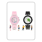 SPIKY Analog Watch for Kids | 3D Cartoon | 7 Multicolor LED Luminous Lights with Silicone Strap | Unisex Best Birthday Gift | Analogue Wrist Watches for Boys & Girls | Age 3-10 yrs