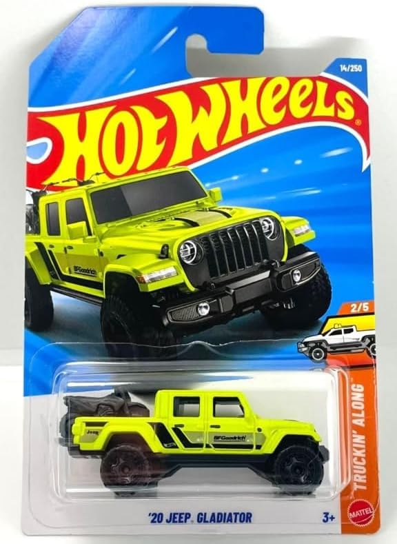 20 Jeep Gladiator Hot Wheels [Green] Truckin' Along 2/5, 14/250