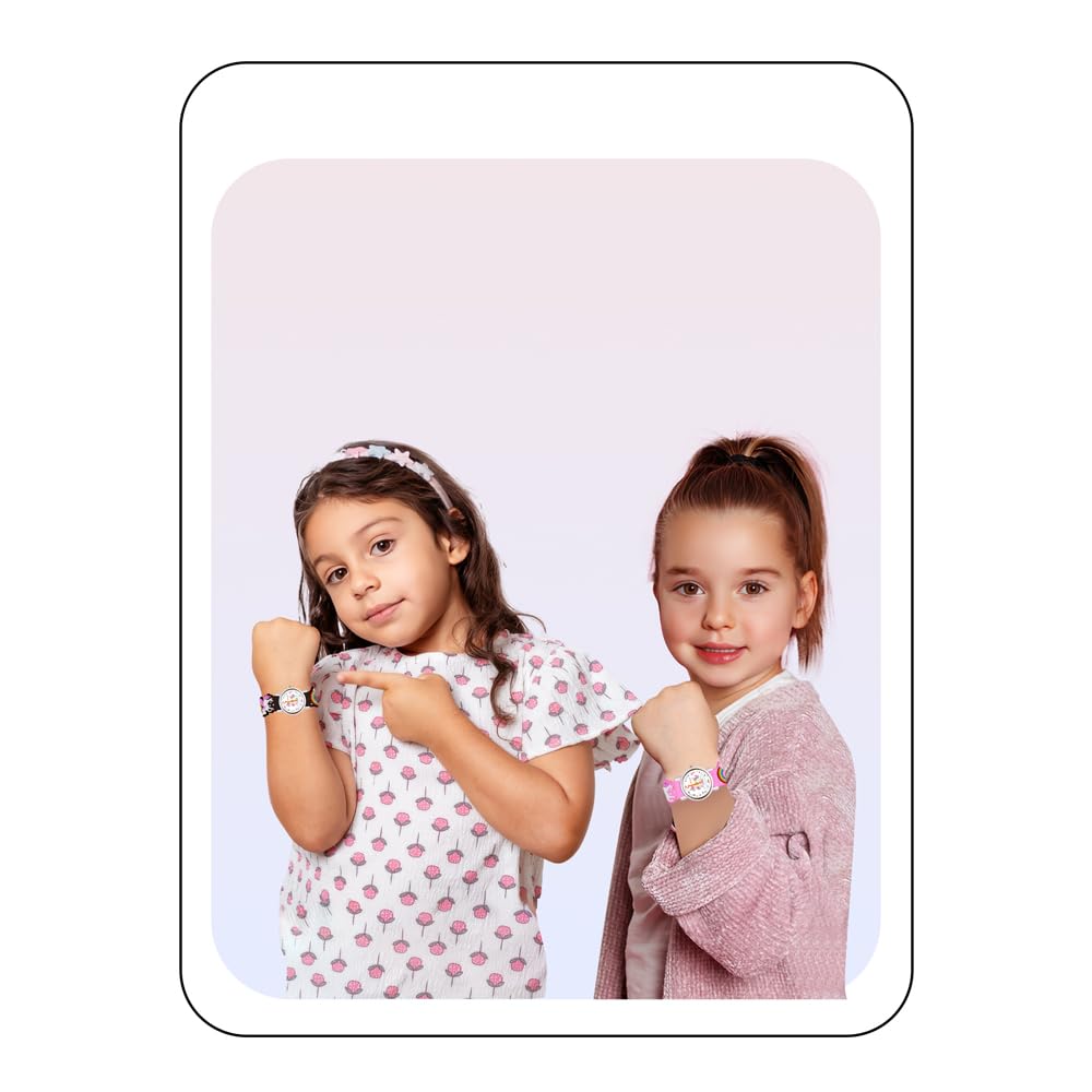 SPIKY Analog Watch for Kids | Unicorn Designer Printed Strap | Water Resistant | Stylish Unisex Best Birthday Gift | Analogue Wrist Watches for Girls & Boys | Age 2-14 yrs