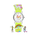 SPIKY Analog Watch for Kids | Unicorn Designer Printed Strap | Water Resistant | Stylish Unisex Best Birthday Gift | Analogue Wrist Watches for Girls & Boys | Age 2-14 yrs