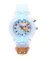 SPIKY Analog Watch for Kids | 3D Cartoon | 7 Multicolor LED Luminous Lights with Silicone Strap | Unisex Best Birthday Gift | Analogue Wrist Watches for Boys & Girls | Age 3-10 yrs