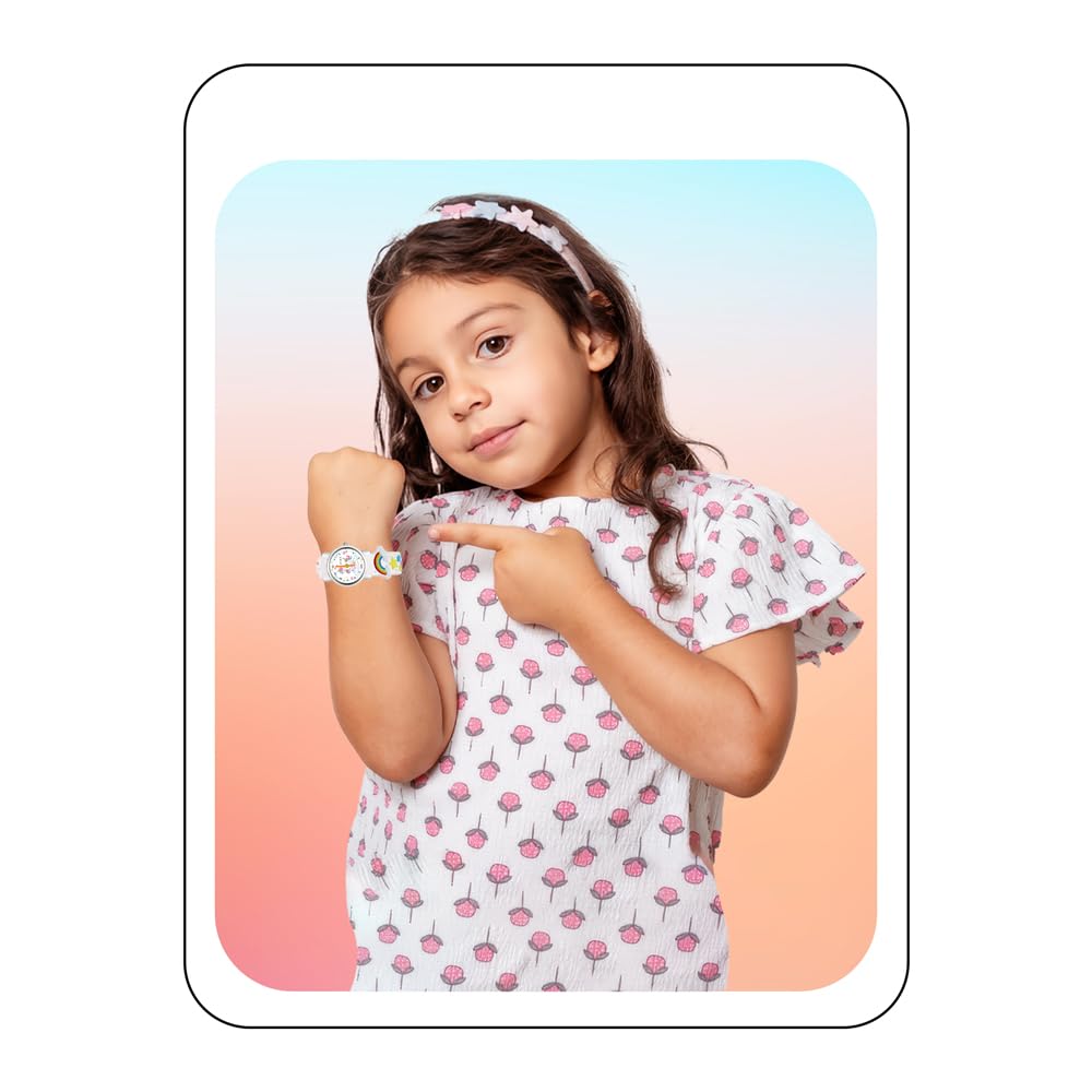 SPIKY Analog Watch for Kids | Unicorn Designer Printed Strap | Water Resistant | Stylish Unisex Best Birthday Gift | Analogue Wrist Watches for Girls & Boys | Age 2-14 yrs