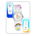 SPIKY Analog Watch for Kids | Unicorn Designer Printed Strap | Water Resistant | Stylish Unisex Best Birthday Gift | Analogue Wrist Watches for Girls & Boys | Age 2-14 yrs