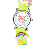 SPIKY Analog Watch for Kids | Unicorn Designer Printed Strap | Water Resistant | Stylish Unisex Best Birthday Gift | Analogue Wrist Watches for Girls & Boys | Age 2-14 yrs