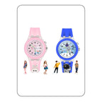 SPIKY Analog Watch for Kids | 3D Cartoon | 7 Multicolor LED Luminous Lights with Silicone Strap | Unisex Best Birthday Gift | Analogue Wrist Watches for Boys & Girls | Age 3-10 yrs