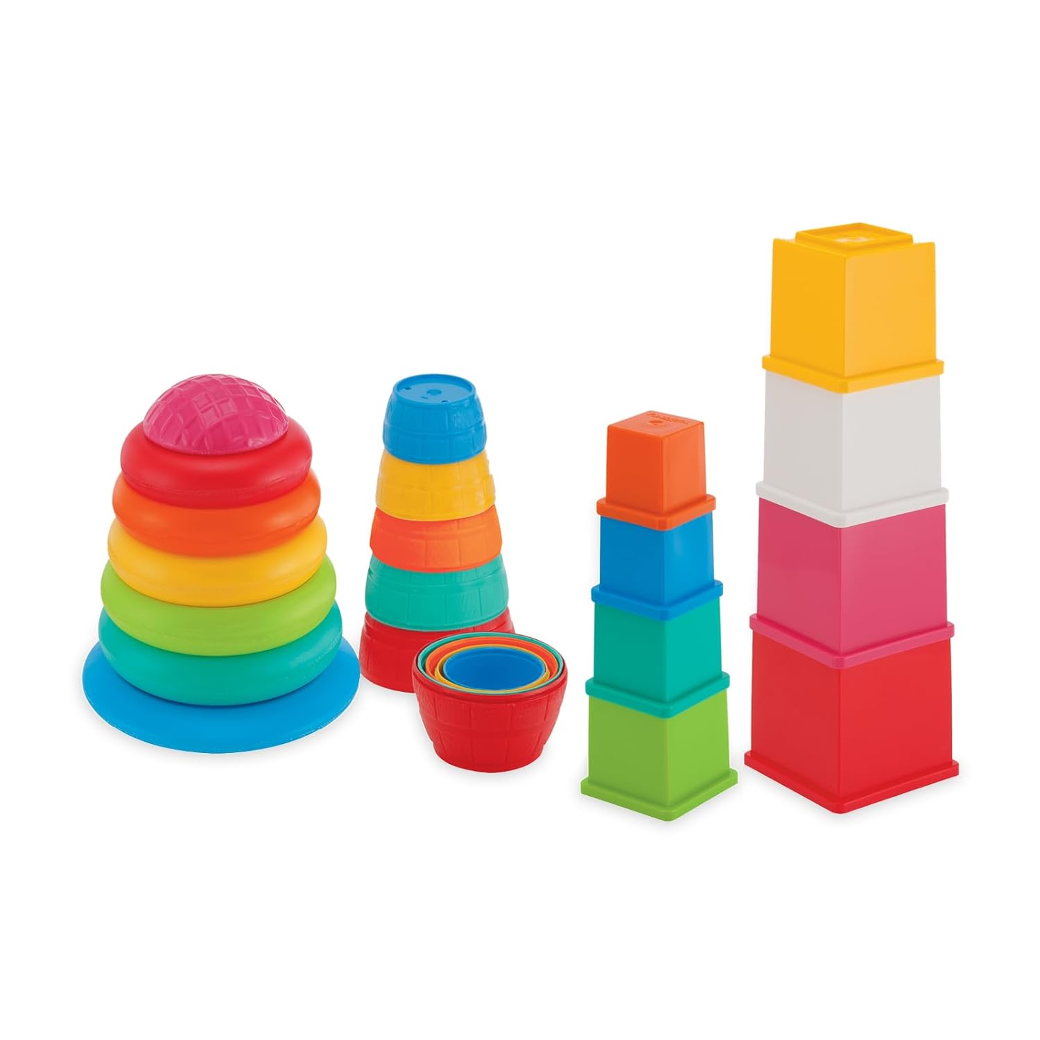 Giggles Funskool Stack N Nest, Nesting & Stackable Toy Blocks for Kids, Encourages Learning & Development, Fun Activity for Babies, Gift Set for Kid, Age 6+ Months