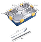Bento 4 Compartment Insulated Lunch Box Stainless Steel Tiffin Box (Jumbo Size) ( 850ml )