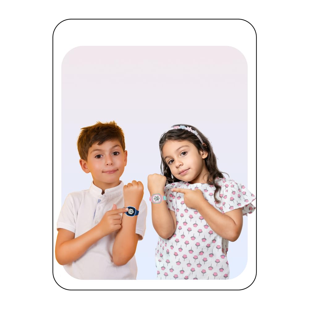 SPIKY Digital Sports Watch for Kids | Multifunctional, Luminous Display, Alarm | Water Resistant & Printed Silicone Strap | Best Birthday Gift Wrist Watches for Girls & Boys | Age 2-14 yrs