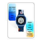 SPIKY Digital Sports Watch for Kids | Multifunctional, Luminous Display, Alarm | Water Resistant & Printed Silicone Strap | Best Birthday Gift Wrist Watches for Girls & Boys | Age 2-14 yrs