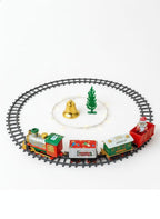 FunBlast Christmas Musical Train Set – 22 Pcs Electric Track Train with Real Water Smoke, Rechargeable Battery, LED Lights and Music, Santa, Bell & Tree Decoration Items for 3+ Years Kids, Boys, Girls