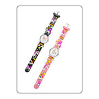 SPIKY Analog Watch for Kids | Unicorn Designer Printed Strap | Water Resistant | Stylish Unisex Best Birthday Gift | Analogue Wrist Watches for Girls & Boys | Age 2-14 yrs