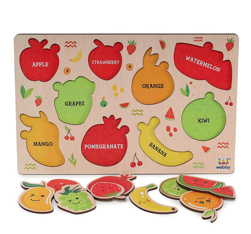 Webby Colorful Fruits Educational, Unisex, 3Y+ (Multicolour)