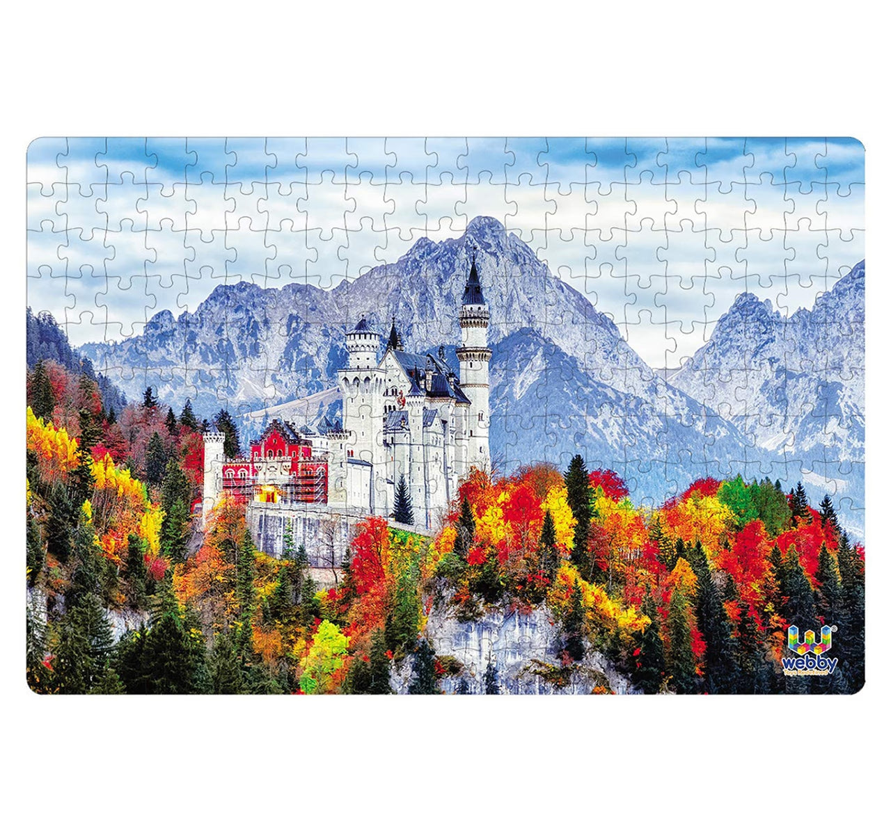 Webby Medieval Castle 252pcs, Unisex, 6Y+ (Multicolour)