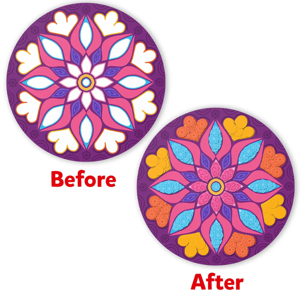 Dot it! - Mandala Art | No Mess Sticker Art (ages 3-7)