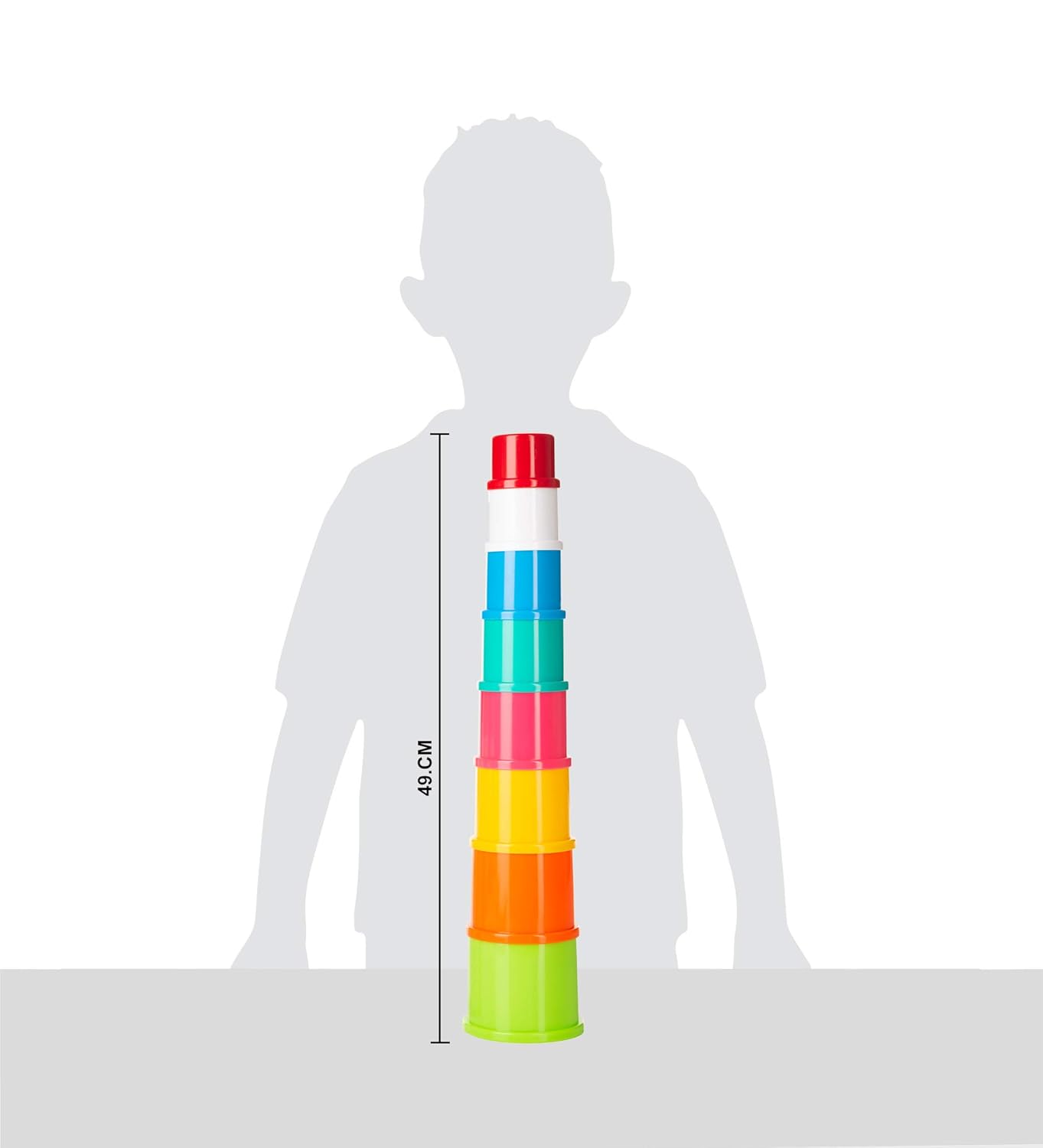 Giggles Funskool Stack N Nest, Nesting & Stackable Toy Blocks for Kids, Encourages Learning & Development, Fun Activity for Babies, Gift Set for Kid, Age 6+ Months