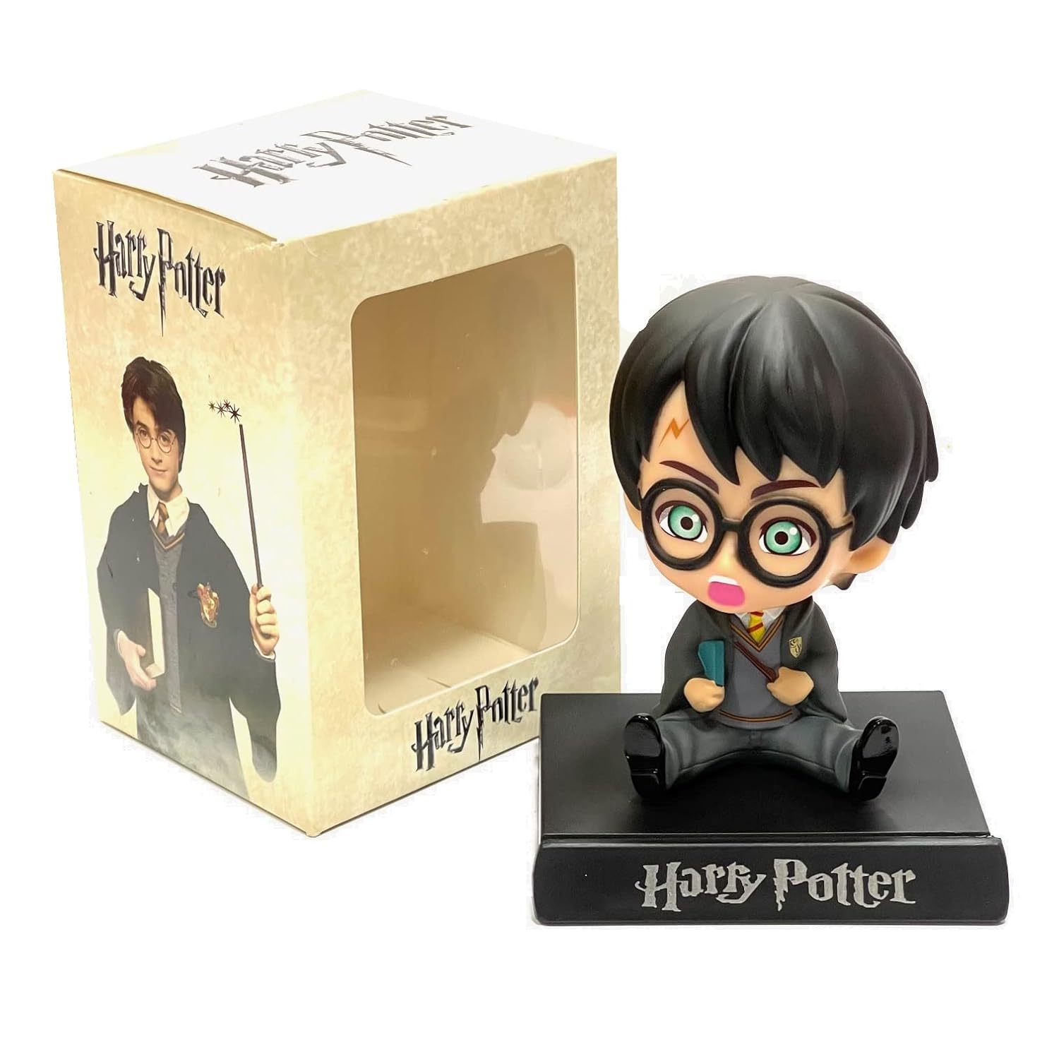 Harry Potter Limited Edition Bobblehead with Mobile Holder for Car Dashboard, Office Desk &amp; Study Table, Rubber