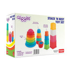 Giggles Funskool Stack N Nest, Nesting & Stackable Toy Blocks for Kids, Encourages Learning & Development, Fun Activity for Babies, Gift Set for Kid, Age 6+ Months