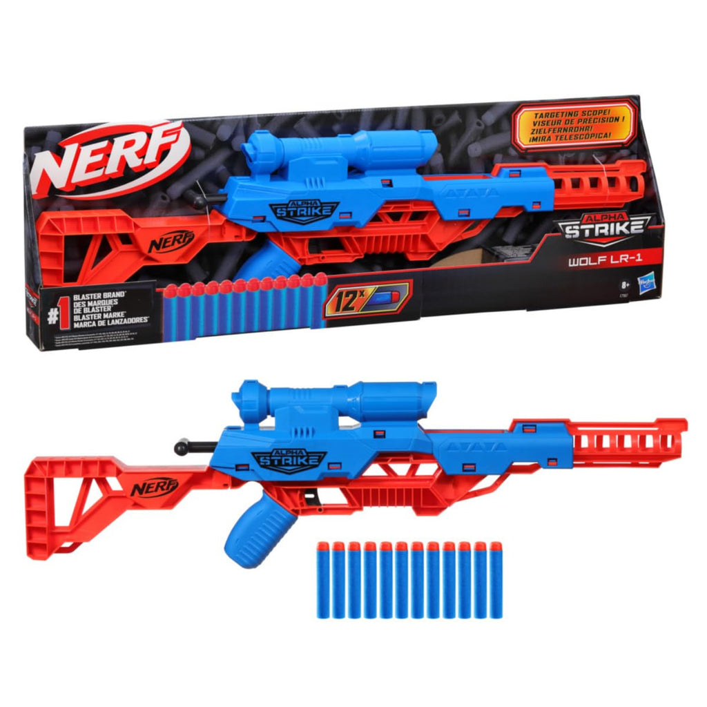 Nerf Alpha Strike Claw Qs-4 Blaster 4 Official Nerf Elite Foam Darts,Multicolor