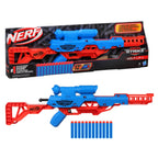 Nerf Alpha Strike Claw Qs-4 Blaster 4 Official Nerf Elite Foam Darts,Multicolor
